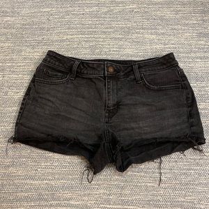 Black Jean Shorts